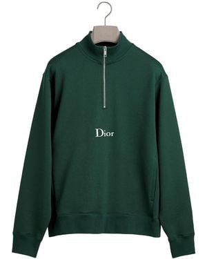Dior Homme Half Zip Sweatshirt - Green
