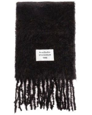 Acne Studios Fringed Scarf - Black