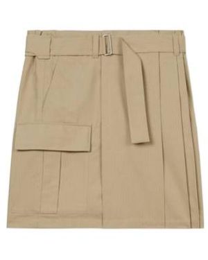 KENZO Cargo Knee Skirt - Natural
