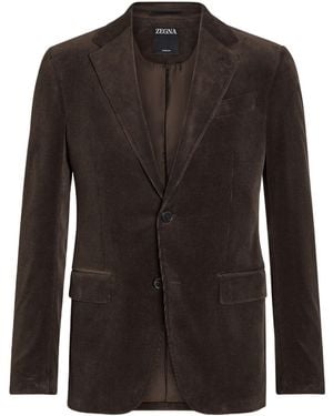 ZEGNA Cashco Single-Breasted Jacket - Black