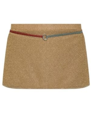 Oséree Elastic-Waist Skirt - Natural
