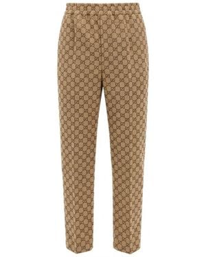 Gucci Gg Canvas Jogging Pant - Natural