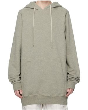 Rick Owens Temple Long-Sleeved Hoodie - Grey
