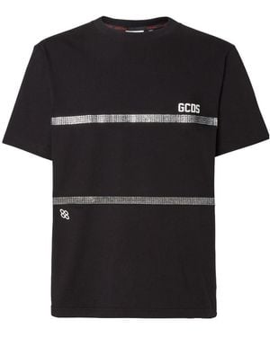 Gcds Embellished Crewneck T-Shirt - Black