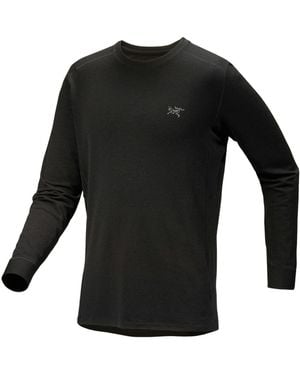 Arc'teryx Rho Round-Collar Long-Sleeved T-Shirt - Black