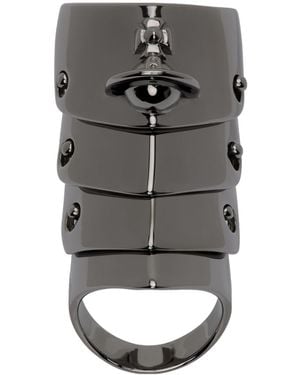 Vivienne Westwood Armour Ring - Grey