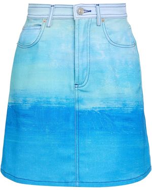 Marni Coloured Denim Skirt - Blue