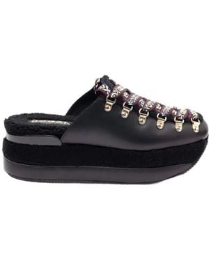 Hogan H466 プラットフォーム ミュール - Black