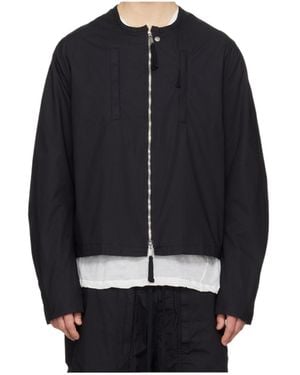 Thom Krom Zip Front Jacket - Black