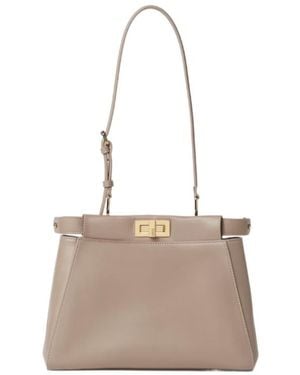 Fendi My Peekaboo Small Shoulder Bag - Natural