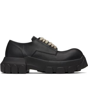 Rick Owens Hollywood Laceup Bozo Tractor Derbys - Black