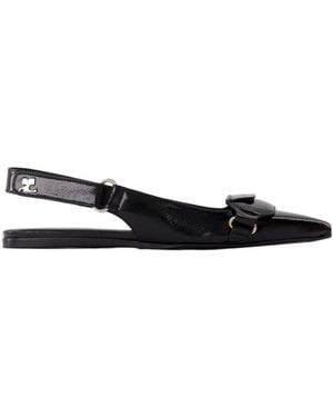 Courreges Courrèges Racer Pointed Toe Ballet Flats - Multicolor