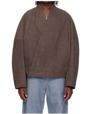 Jacquemus V-Neck Jacket - Brown