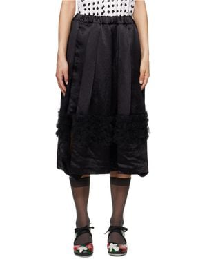 Comme des Garçons Elastic Waist Skirt - Black