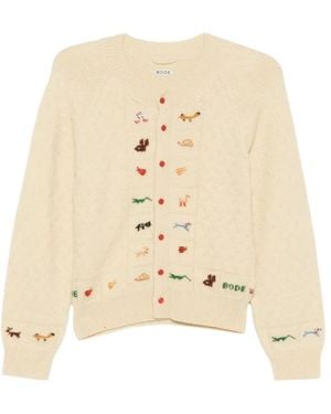 Bode Wool Cardigan - Natural
