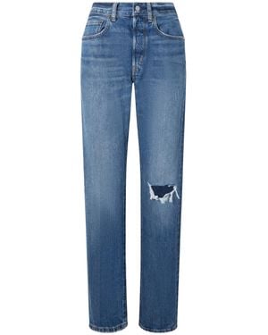 Polo Ralph Lauren Distressed Straight-Leg Jeans - Blue