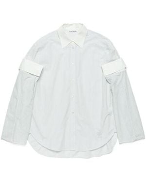 Acne Studios Button-Up Layered Shirt - White