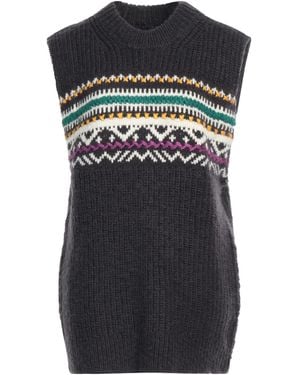 Isabel Marant Ribbed Knit Vest - Black