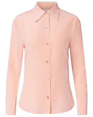Equipment Button-Up Silk Shirt - Pink