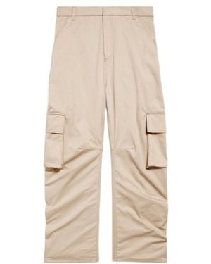 Balenciaga Cotton Cargo Pants - Natural