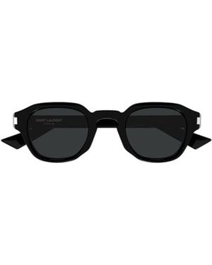 Saint Laurent Eyewear Round Frame Sunglasses - Black
