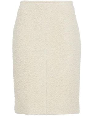 The Row Malva Wool Blend Midi Skirt - White