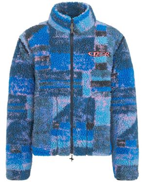 Dior And Lewis Hamilton Zipped Jacket With Removable Sleeves - Blue