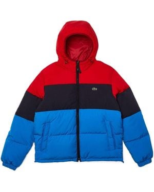 Lacoste Lightweight Water-Resistant Puffer Jacket - Blue