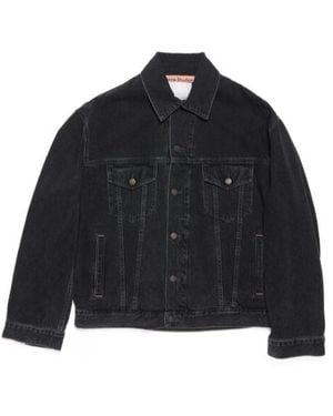 Acne Studios Drop-Shoulder Denim Jacket - Black