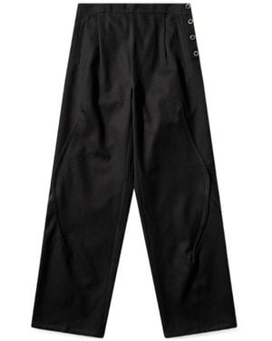 Kiko Kostadinov High-Waisted Pleated Trousers - Black