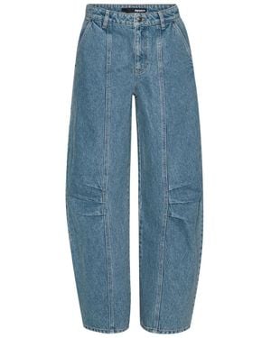 ROTATE BIRGER CHRISTENSEN Panelled Denim Trousers - Blue