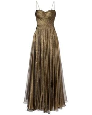 Maria Lucia Hohan Allar Cutout Silk Mousseline Gown - Natural