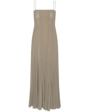 ROTATE BIRGER CHRISTENSEN Strappy Flared Maxi Dress - Natural