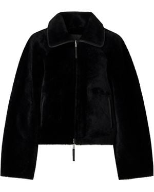 JOSEPH Reversible Leather Jacket - Black