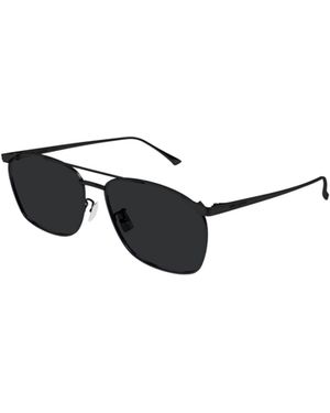 Saint Laurent Full Frame Pilot Sunglasses - White
