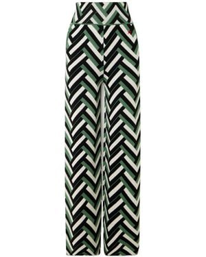 Perfect Moment Embroidered Wool Wide-Leg Pants - White