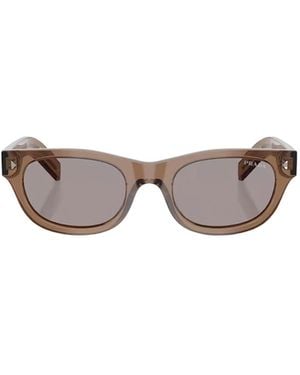 Prada Eyewear Butterfly Frame Sunglasses - White