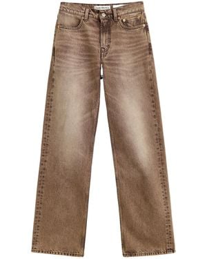 Our Legacy Wata High-Rise Wide-Leg Jeans - Brown