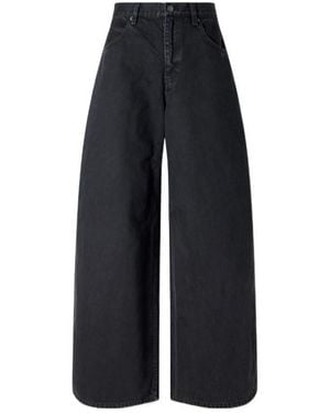 Nili Lotan Mid-Rise Wide-Leg Jeans - Blue