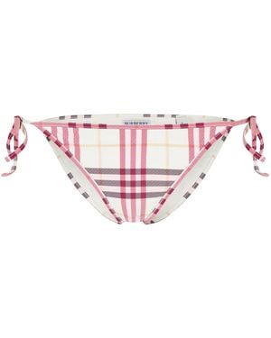 Burberry Sidetie Bikini Bottoms - Pink
