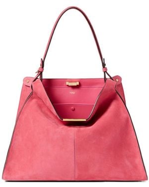 Fendi Way Large Tote Bag - Pink
