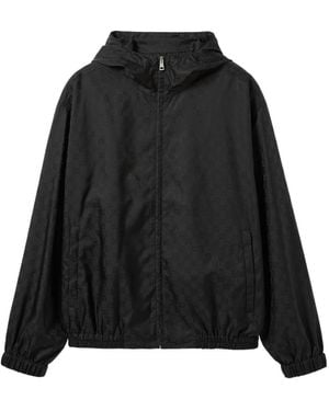 Gucci Gg Jacquard Zip Jacket - Black