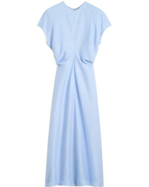 TOTEME Totême Slouch Waist Crewneck Maxi Dress - Blue