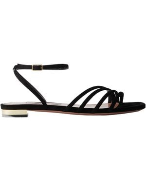 Aquazzura Suede Sandals - White