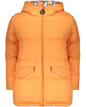 Herno Hooded Quilted Down Jacket - Orange