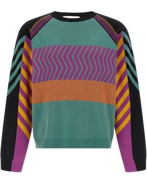 Kiko Kostadinov Gizi Panelled Jumper - Green