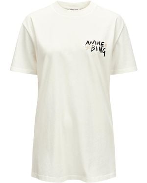 Anine Bing Rear-Lettering T-Shirt - White