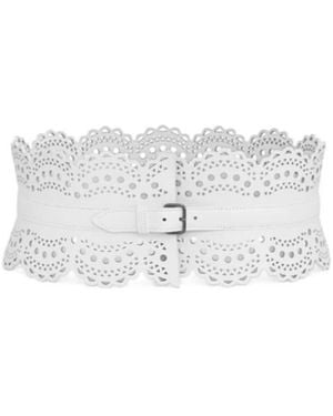 Alaïa Wavy Waist Belt - White