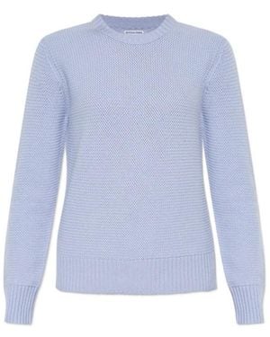 Bottega Veneta Crewneck Knitted Jumper - Blue