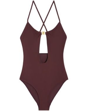 Celine Triomphe Swimsuit - Purple